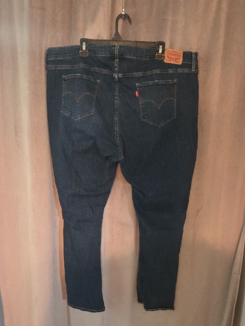 Levi's 24W Navy Distressed Skinny Jeans - Picture 2 of 4